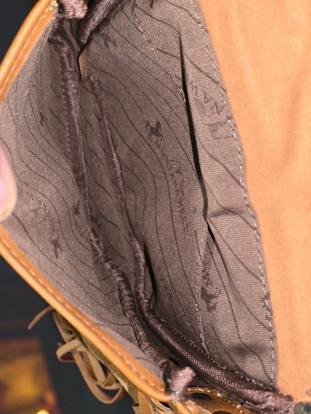 Montana West Genuine Leather Floral Tooled Fringe Crossbody Bag - Picture 13 of 14